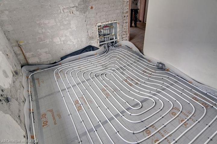 Instalacja ogrzewania podłogowego